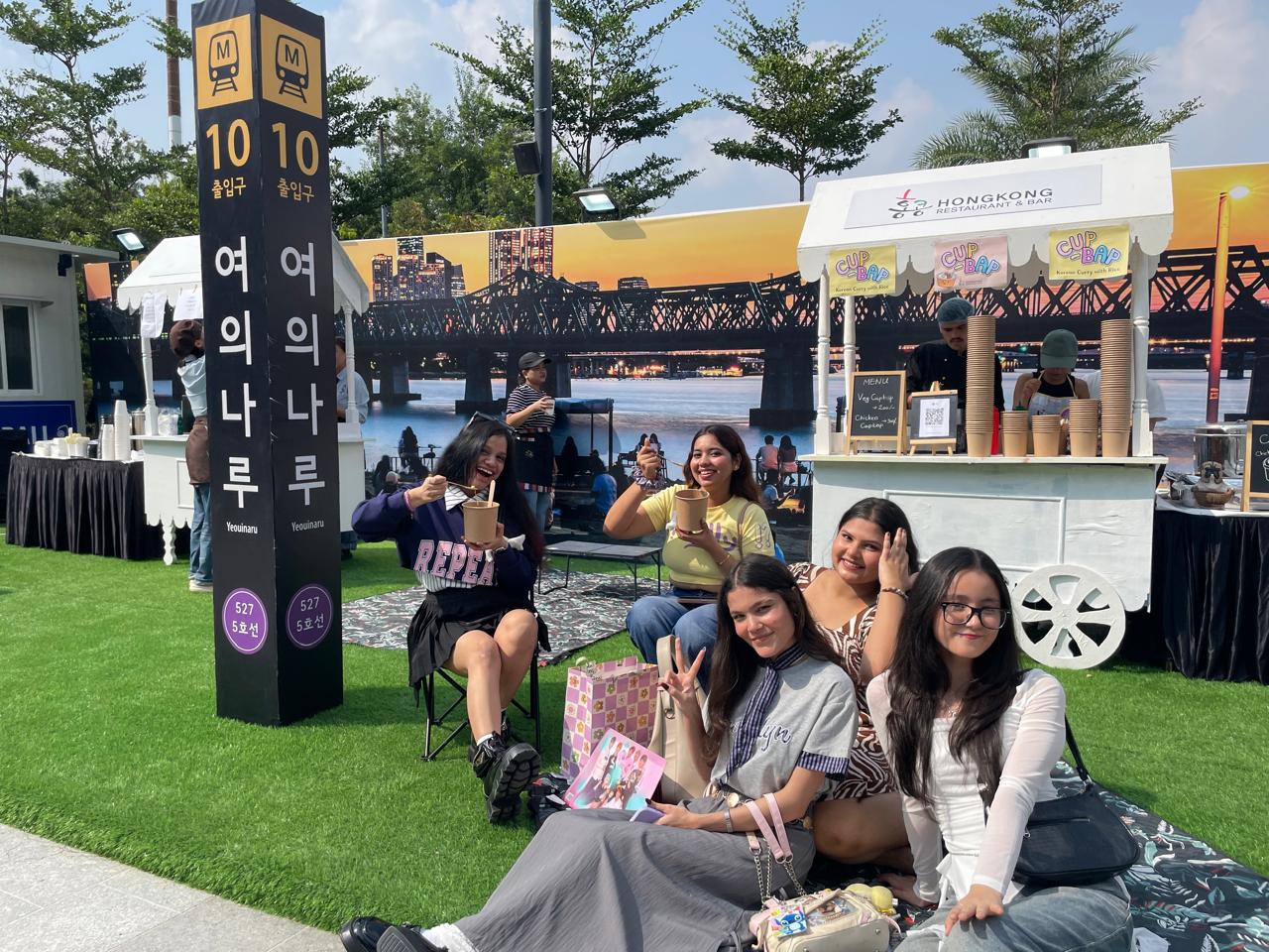 K-culture fans at Hangang park zone