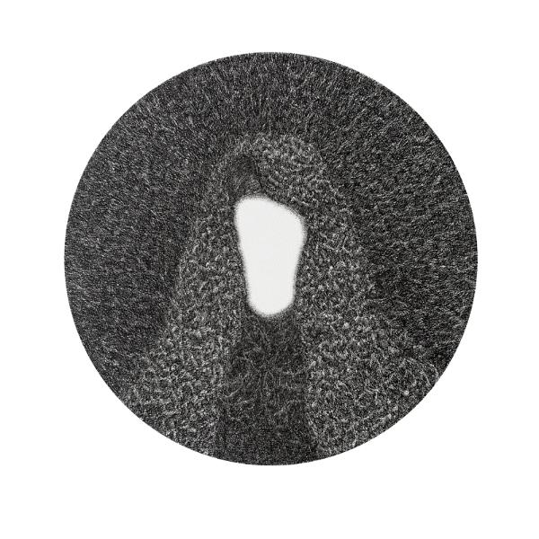 Naqsh, Beom Jinyong , Character , ink on canvas, 30x 30 cm,