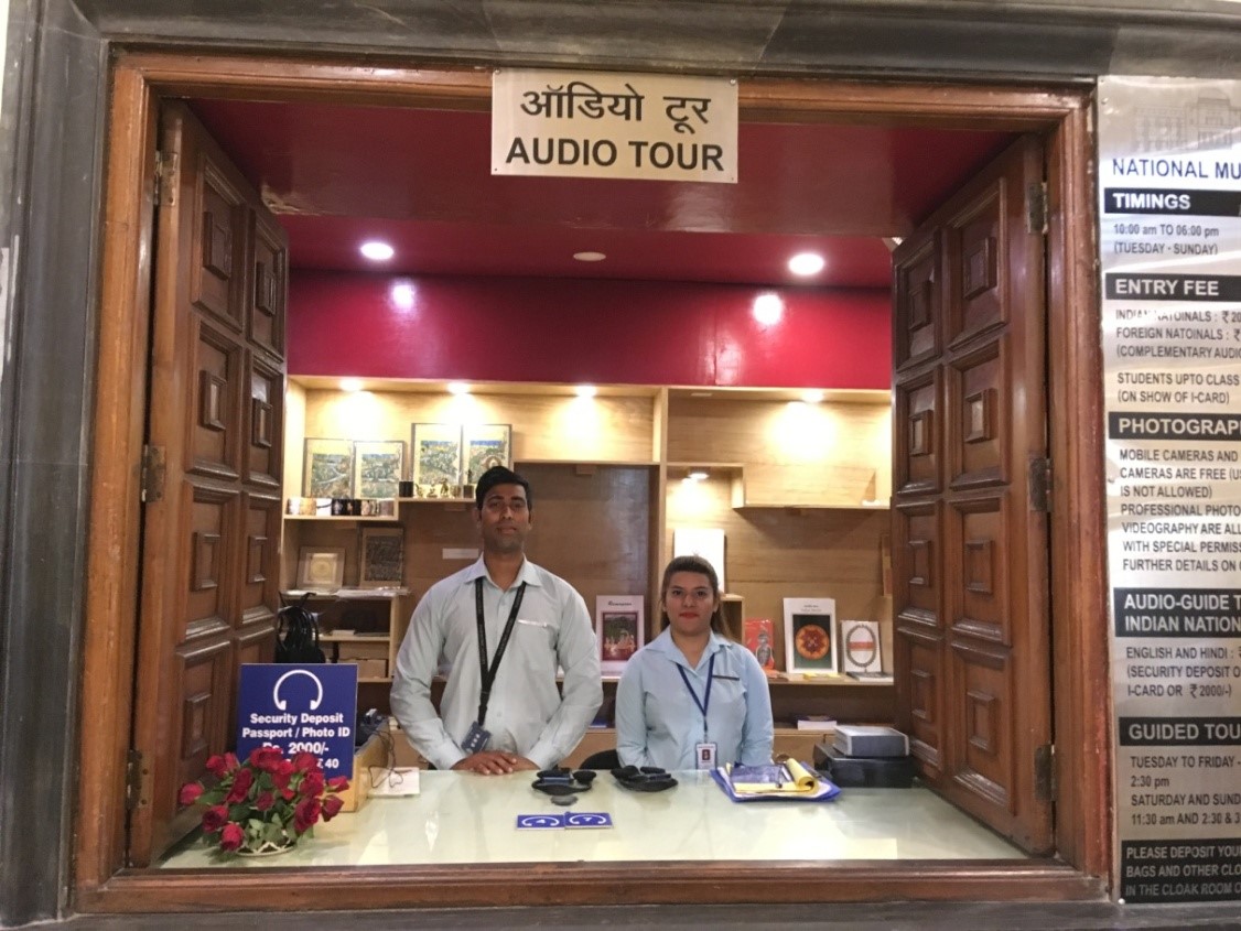 Audio guide booth