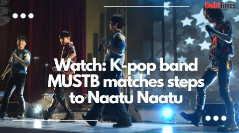 Watch: K-pop band MUSTB matches steps to Naatu Naatu